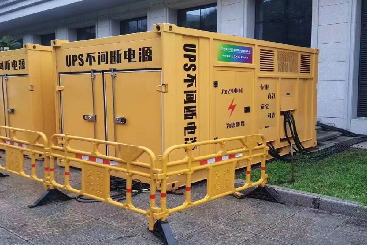 安丘发电机租赁施工现场