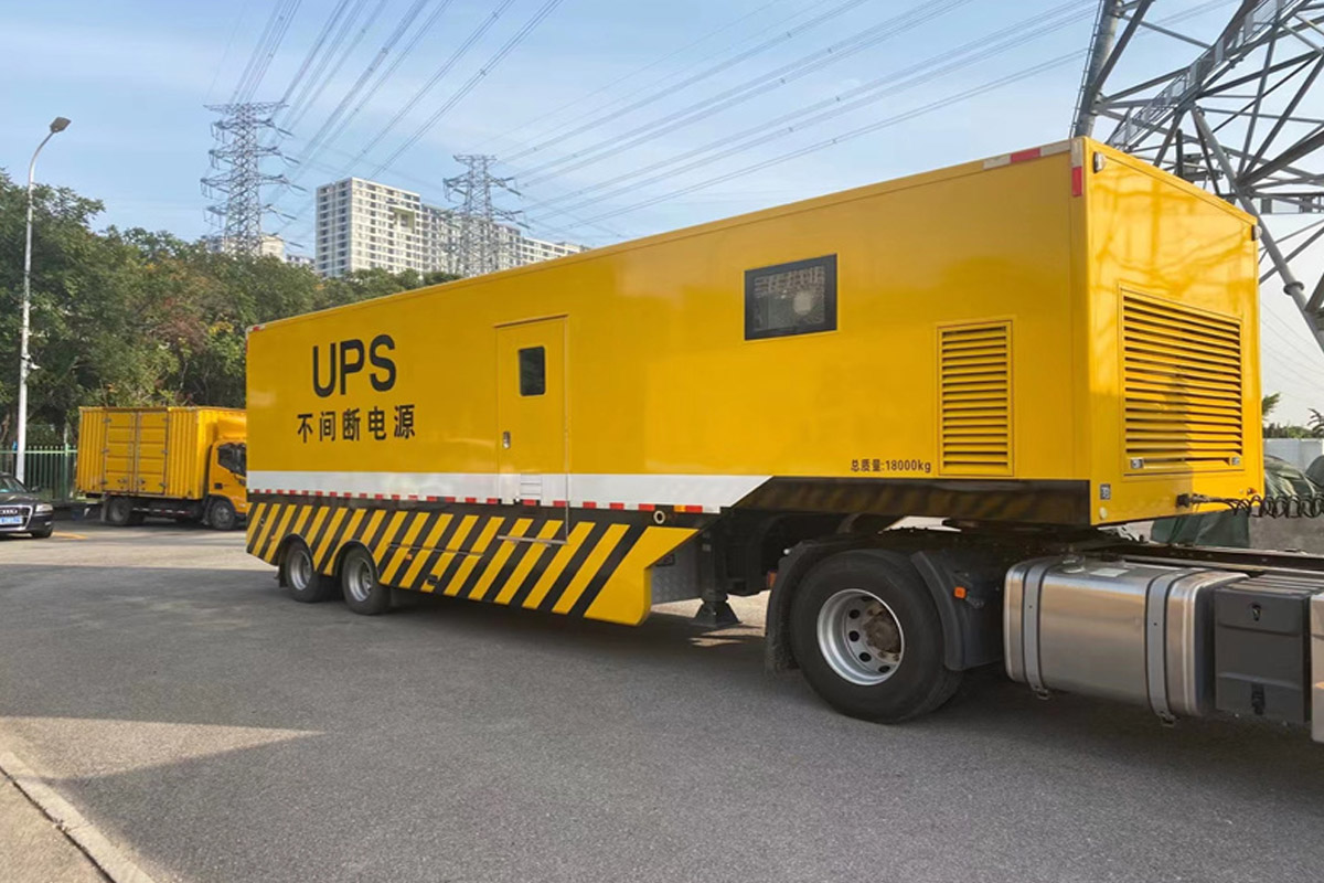 安丘发电机租赁施工现场