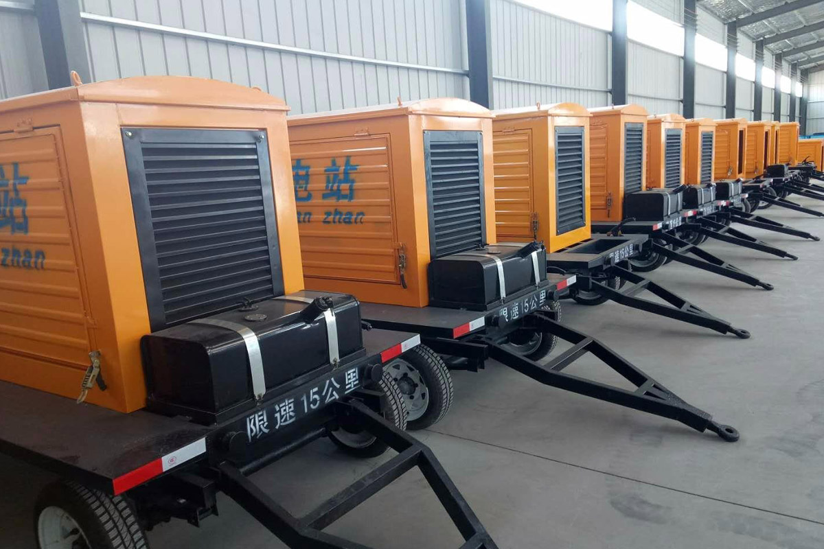 安丘发电机租赁施工现场